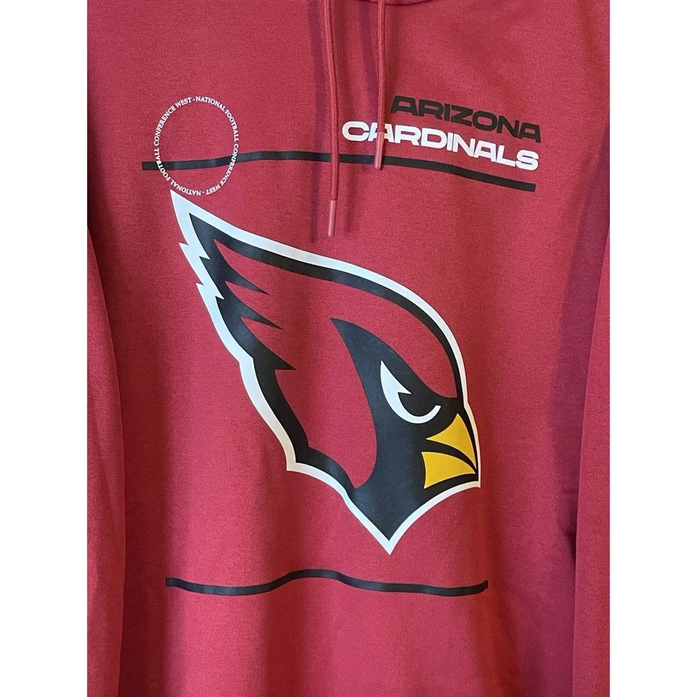 Men's 3XL NWT Arizona Cardinals Nike Sideline Logo Performance Hoodie Red‎